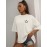 Smiling Face Graphic Sports T-shirt, Short Sleeves Round Neck Casual Fashion Tops, Women's Activewear
