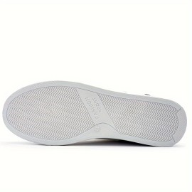 Men's Canvas Skate Sneakers - EVA Comfort, Non-Slip Rubber Sole, Trendy Alphabet Design for Casual Sports