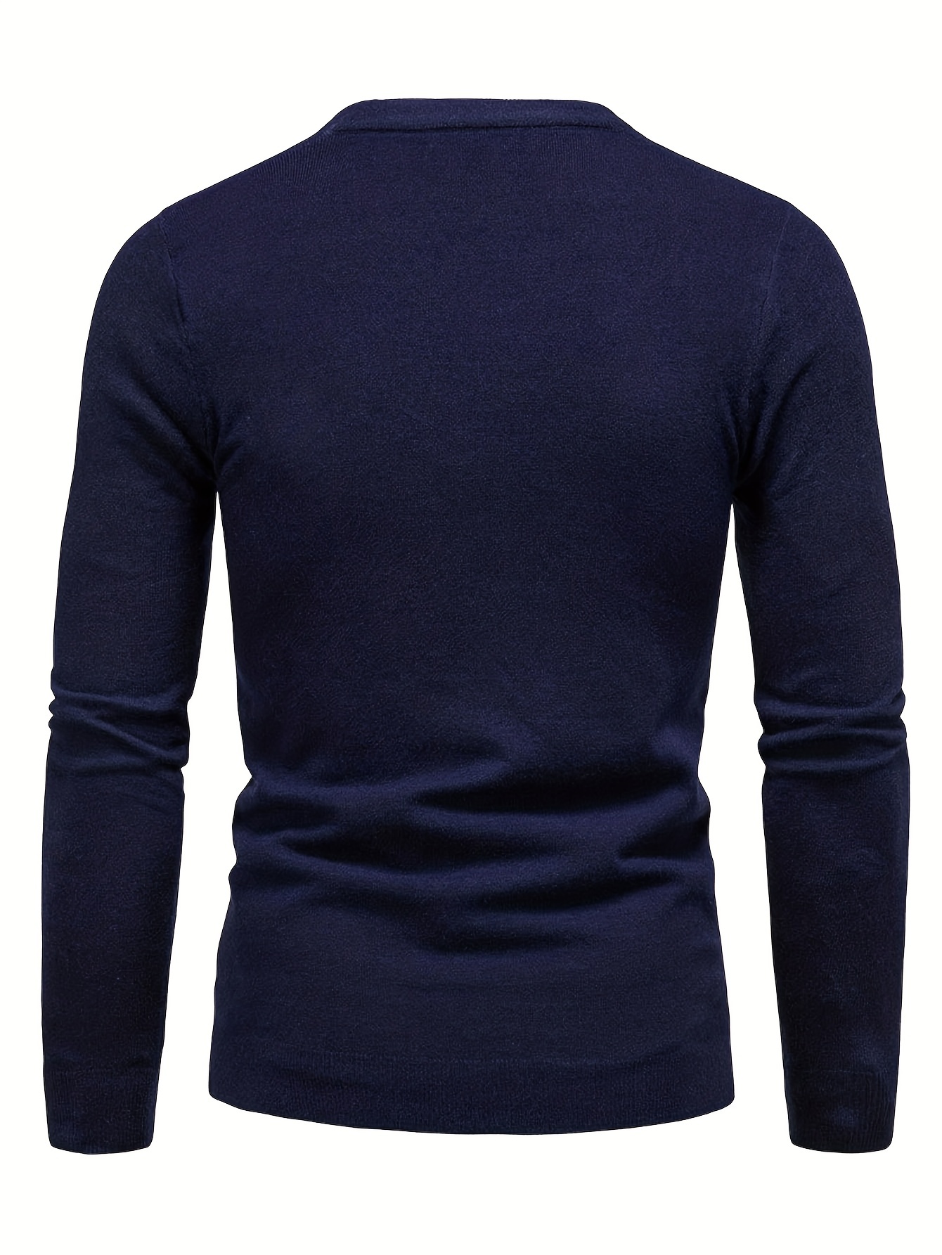 rome print mens casual stretch long sleeve knitted round neck sweater spring fall pullover top details 16