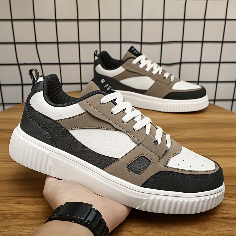 trendy skate shoes men s wear resistant non slip sneakers details 4