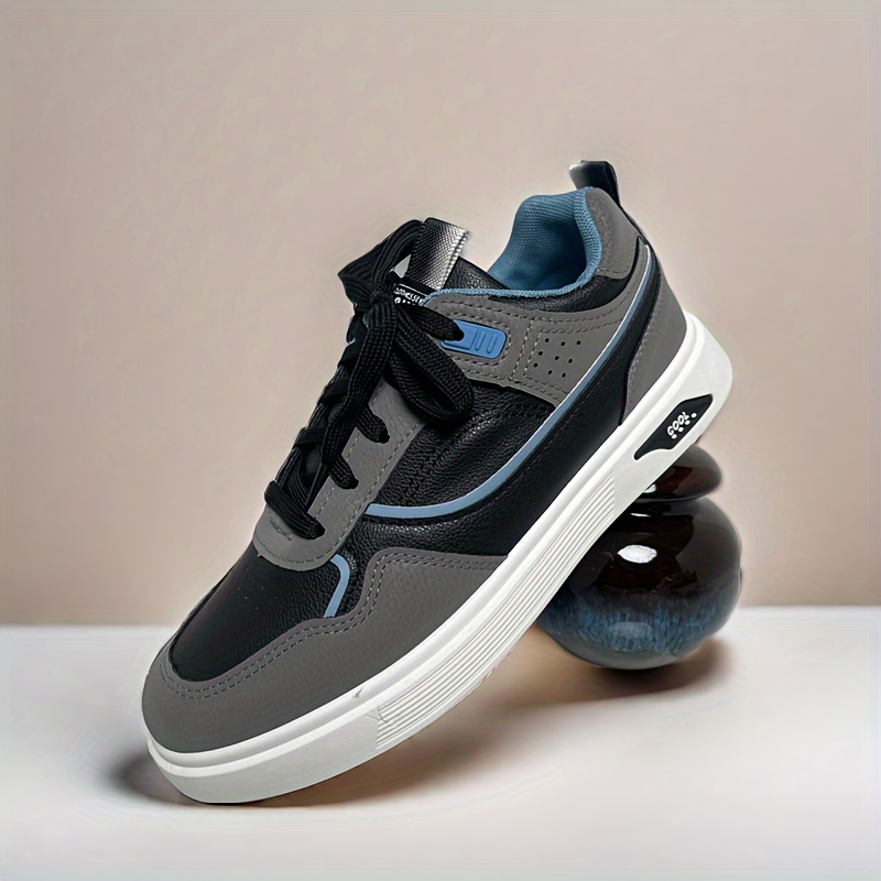 trendy skate shoes men s pu leather uppers wear resistant details 6